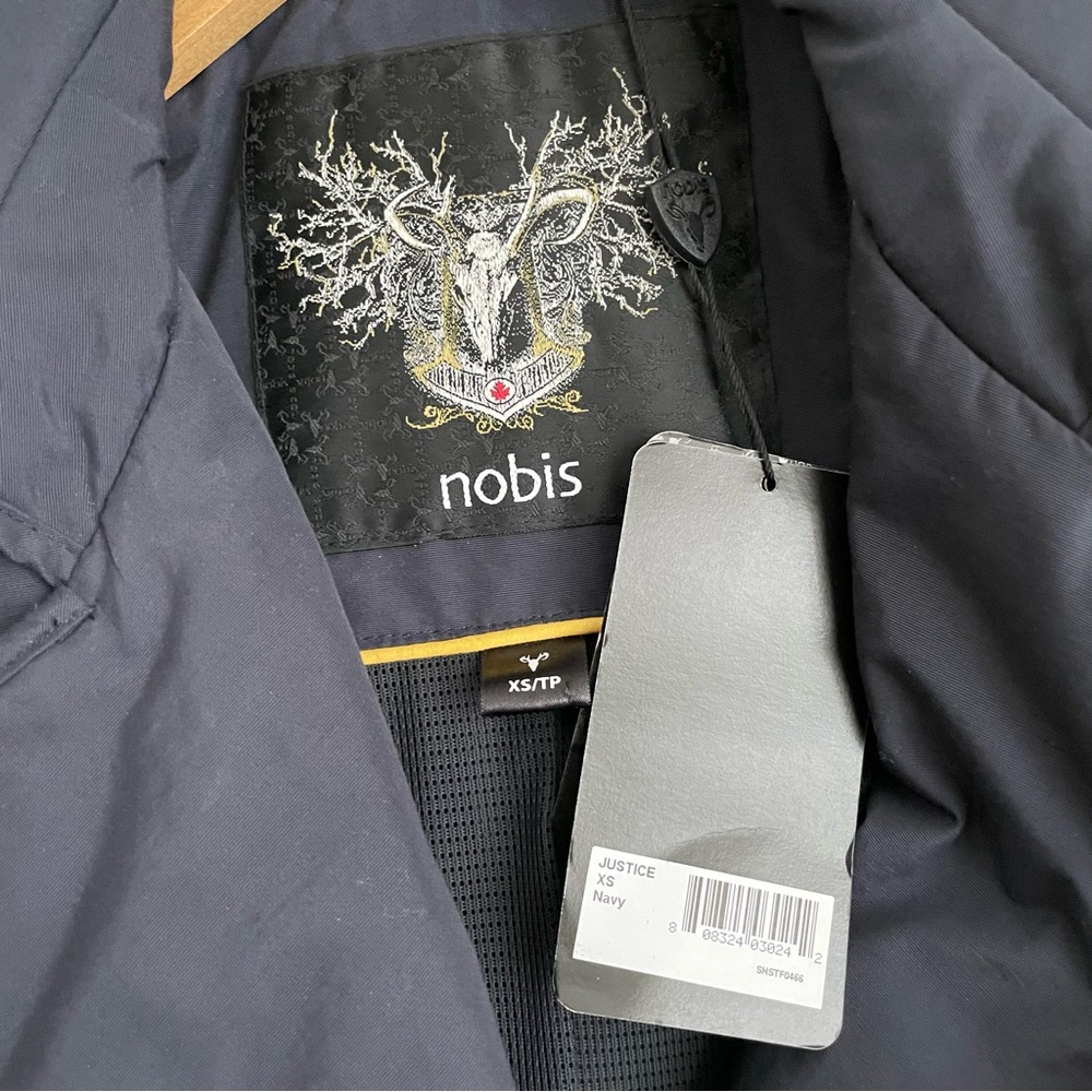 Nobis Justice Legacy Trench Coat in Navy NWT - Picture 6 of 12